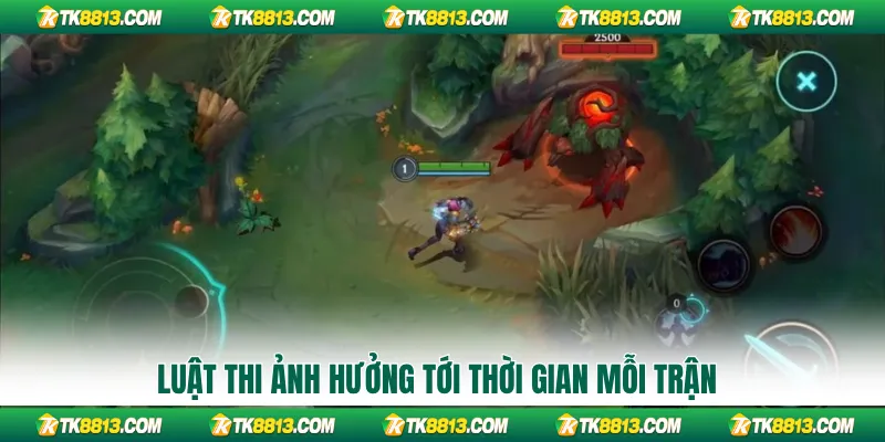 Luật thi ảnh hưởng tới thời gian mỗi trận